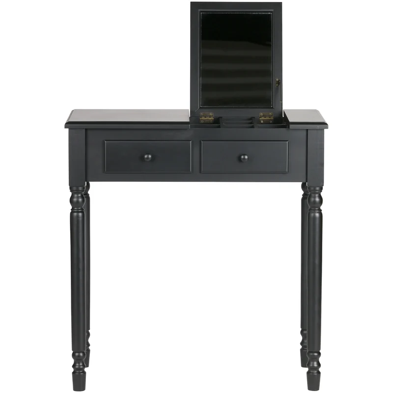 Romy hal/kaptafel hout zwart
