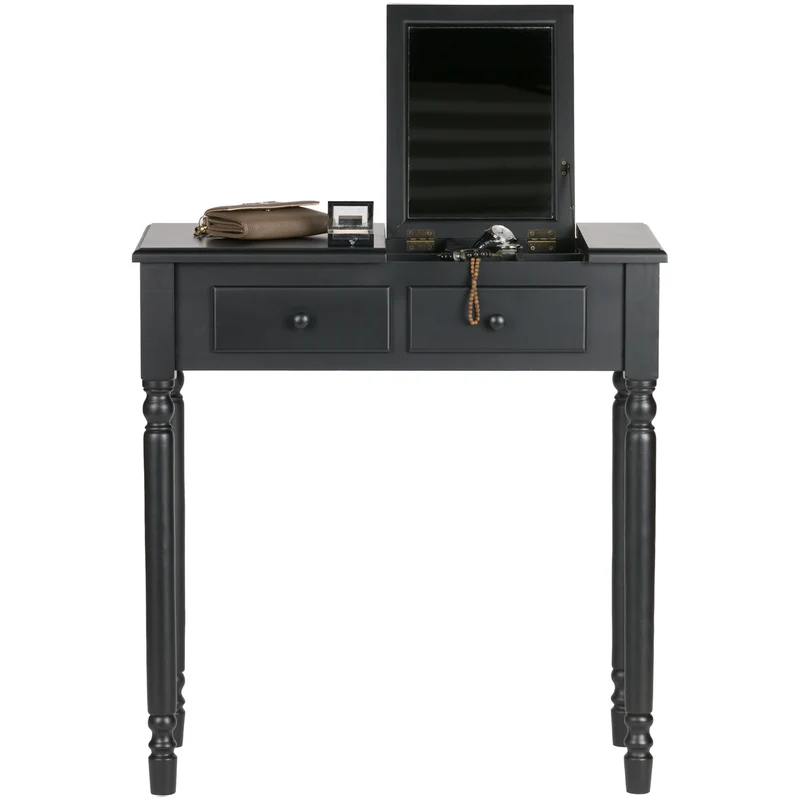 Romy hal/kaptafel hout zwart