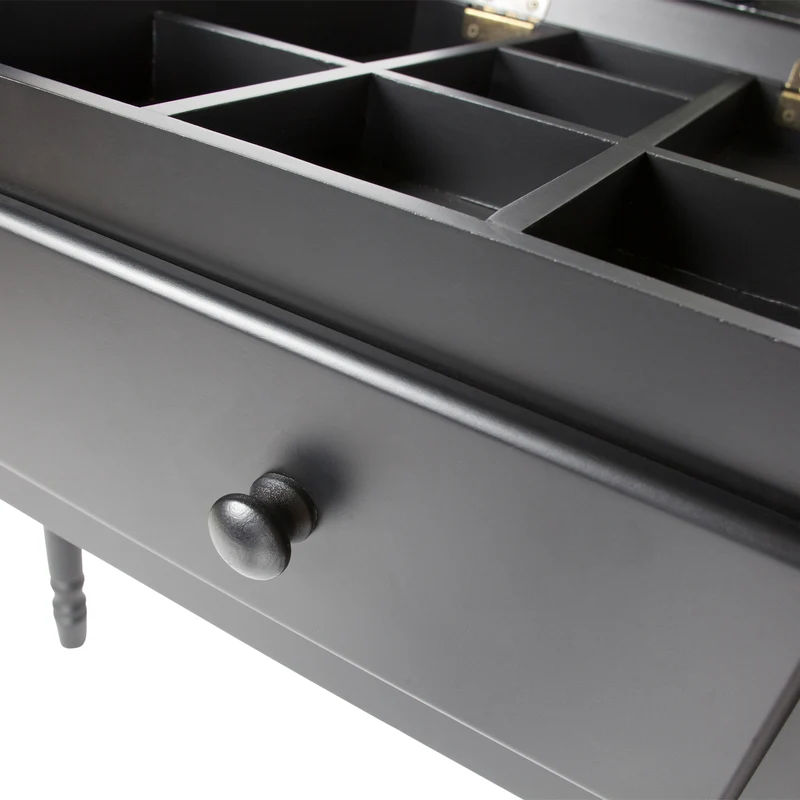 Romy hal/kaptafel hout zwart