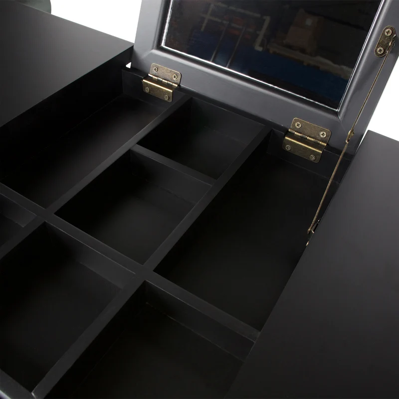 Romy hal/kaptafel hout zwart