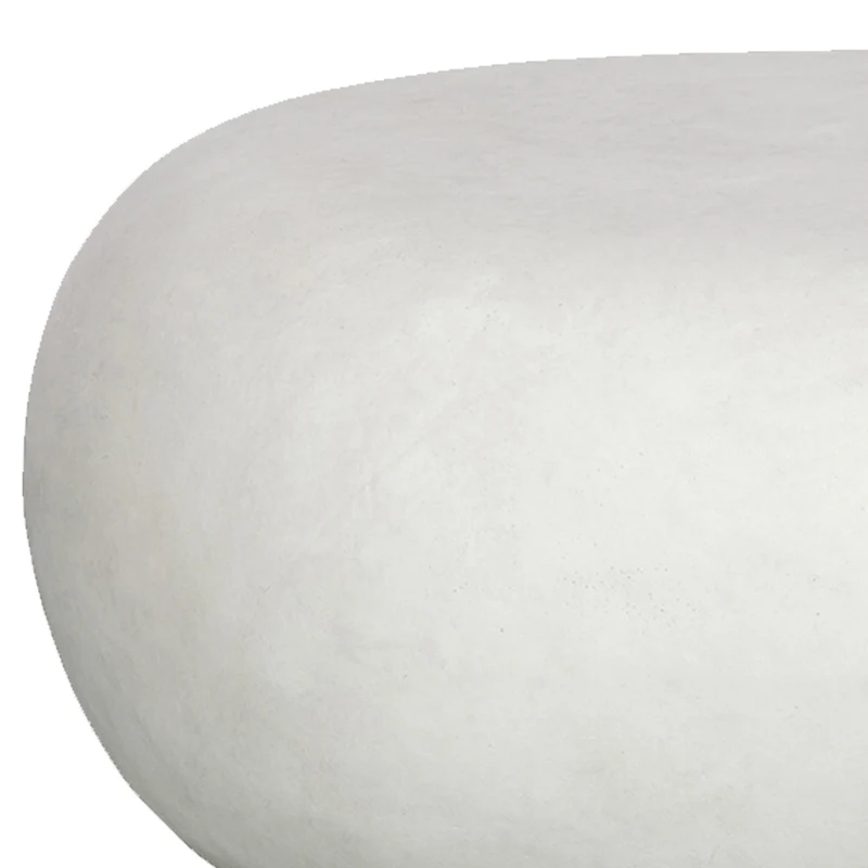 Pebble bijzettafel betonlook wit 31x65x49