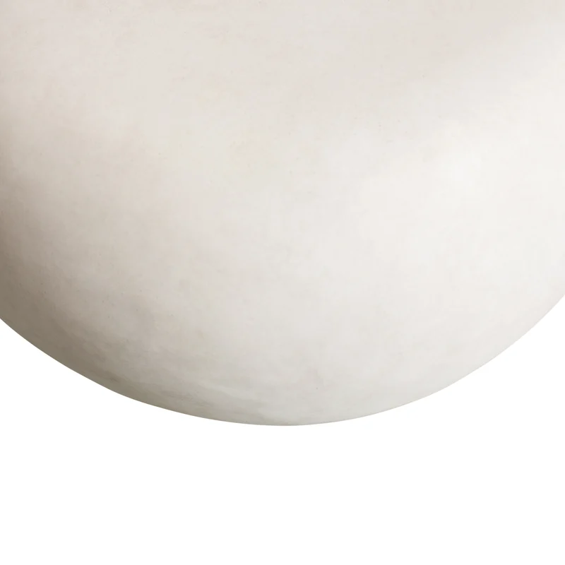 Pebble bijzettafel betonlook wit 35xø50