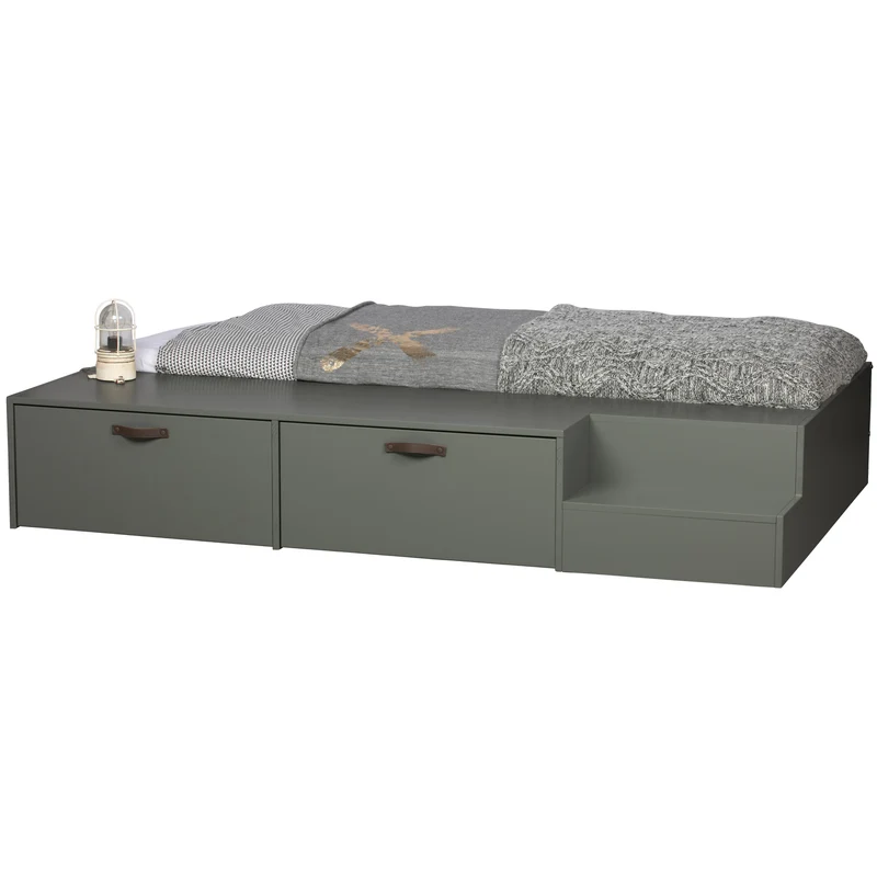 Stage bed + lades grenen soap 80x200 cm excl. lattenbodem