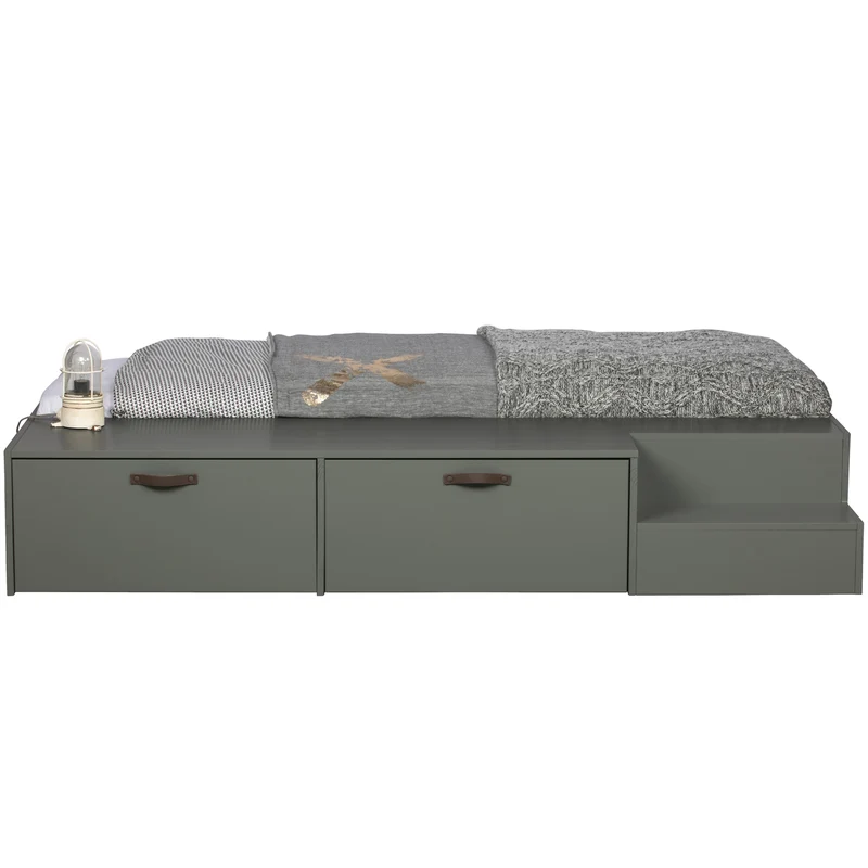Stage bed + lades grenen soap 80x200 cm excl. lattenbodem