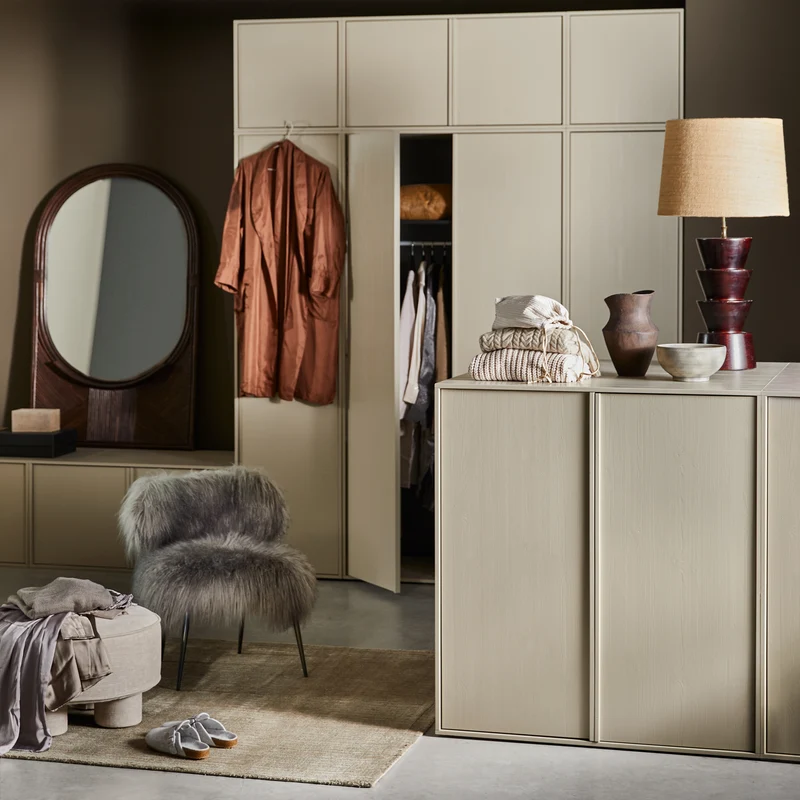 Daily Closet Single 50x50 cm grenen dakargrau
