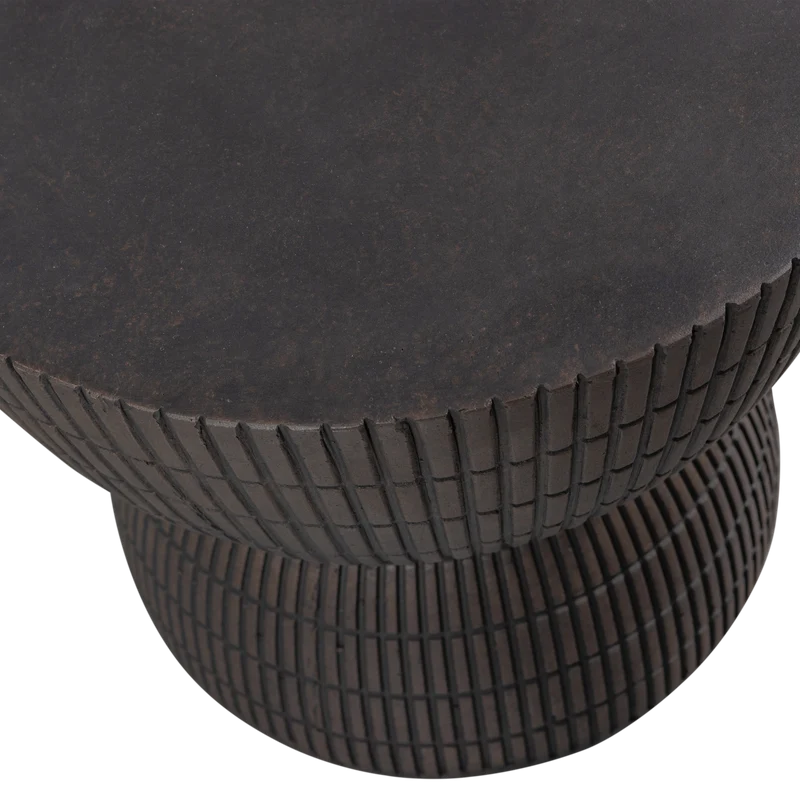 Samson bijzettafel fiber clay coffee 35xø40 cm