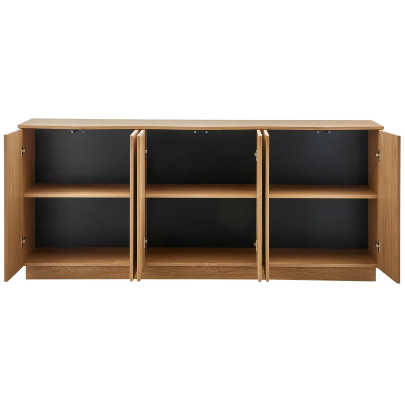 Zuma dressoir 200 cm eiken transparant
