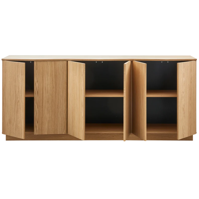 Zuma dressoir 200 cm eiken transparant