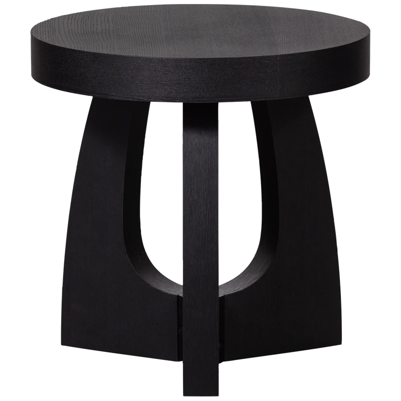 Tala bijzettafel mdf fineer zwart 45xø45 cm