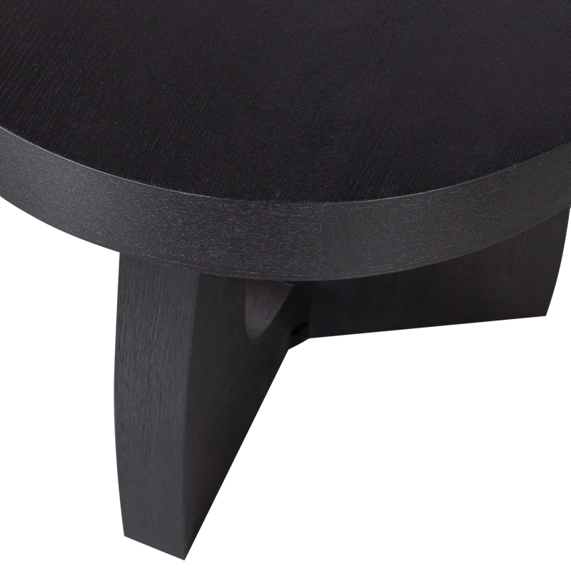 Tala bijzettafel mdf fineer zwart 45xø45 cm