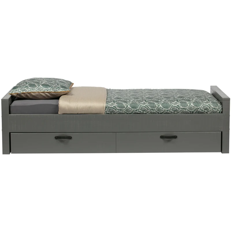 Morris bed grenen leem 90x200 cm excl. lattenbodem
