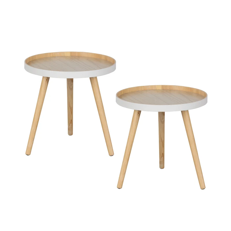 Sasha bijzettafel hout ø41 cm