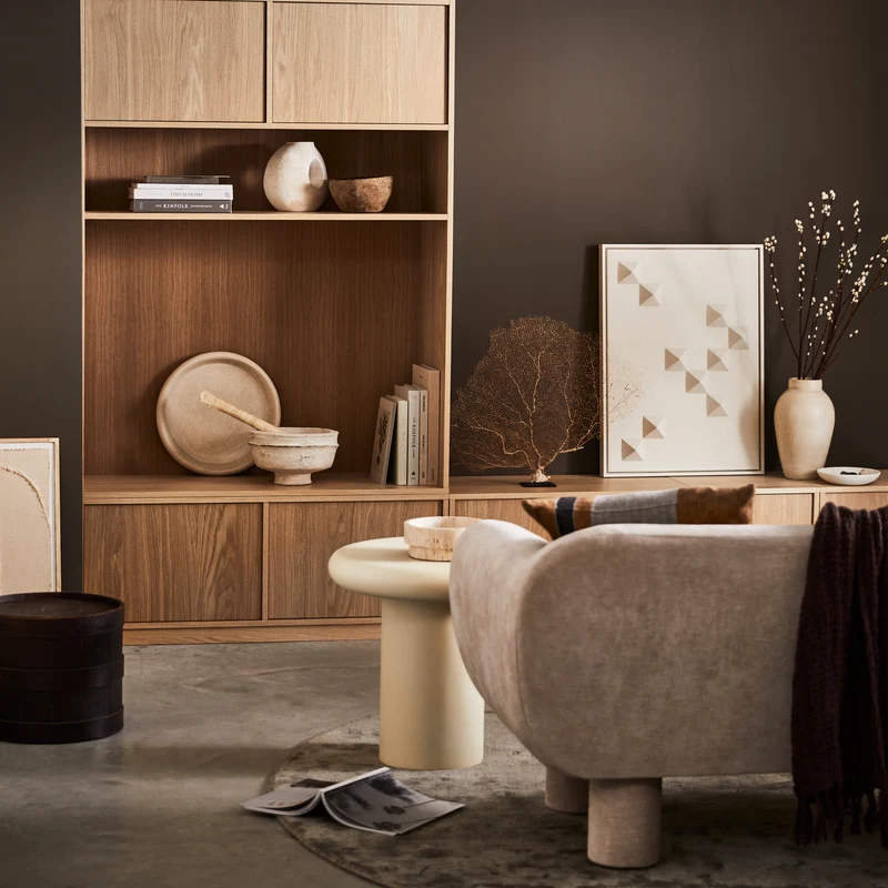 Modulair bovenkast 110 cm eiken naturel mat