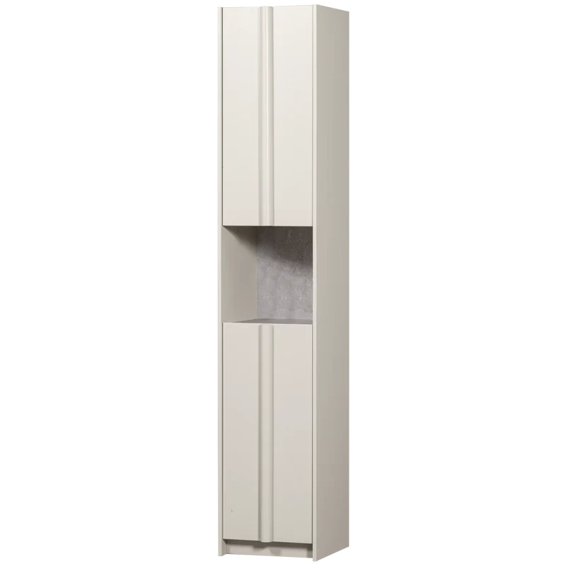 Basu smalle kast 40 cm grenen dust incl. concrete decor