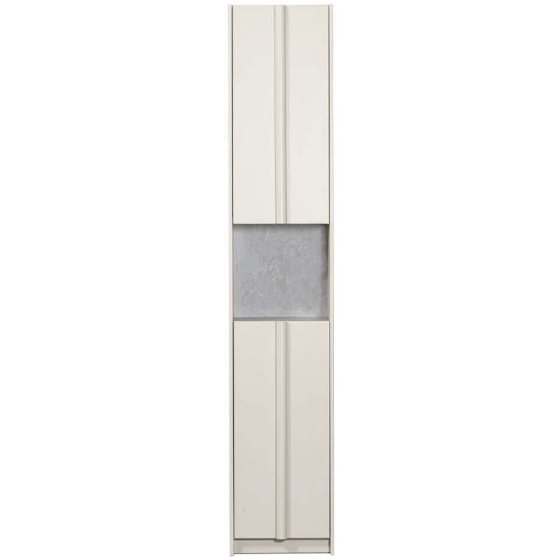 Basu smalle kast 40 cm grenen dust incl. concrete decor