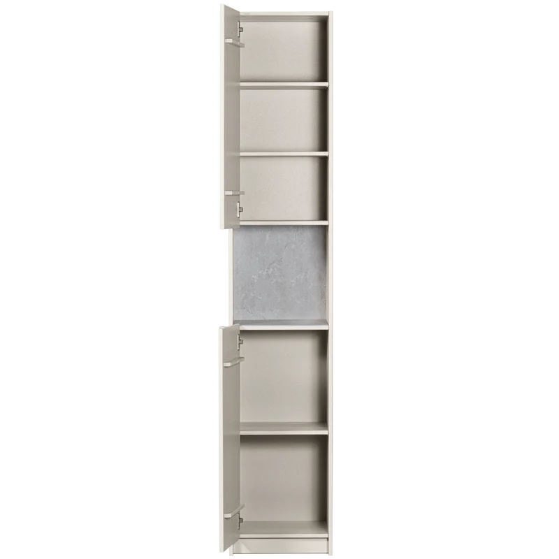 Basu smalle kast 40 cm grenen dust incl. concrete decor