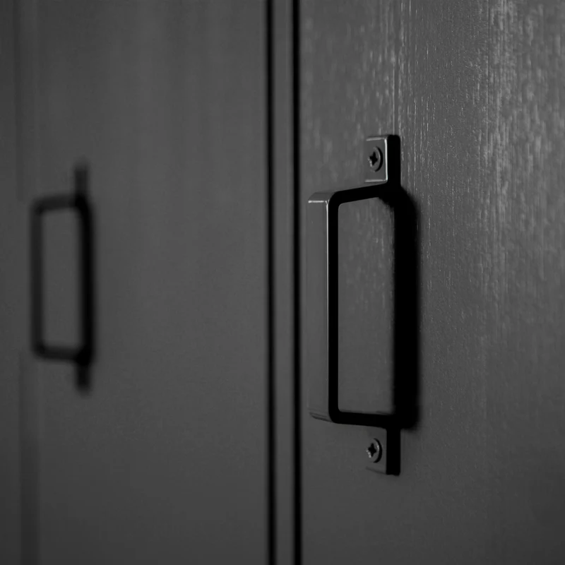 Stijn hoog 2-deurs lockerkast zwart