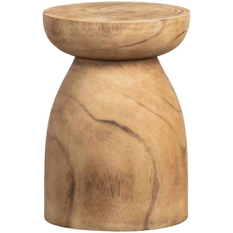 Bink kruk hout naturel 40xø28 cm