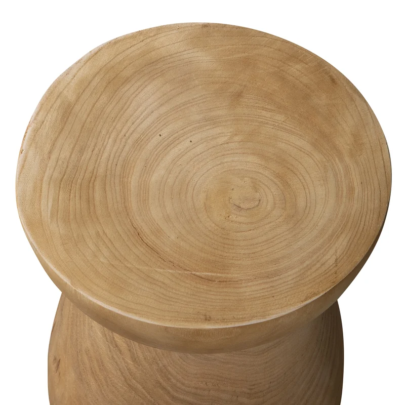 Bink kruk hout naturel 40xø28 cm