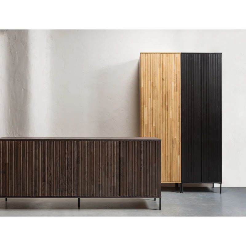 New Gravure dressoir 200 cm essen fineer espresso