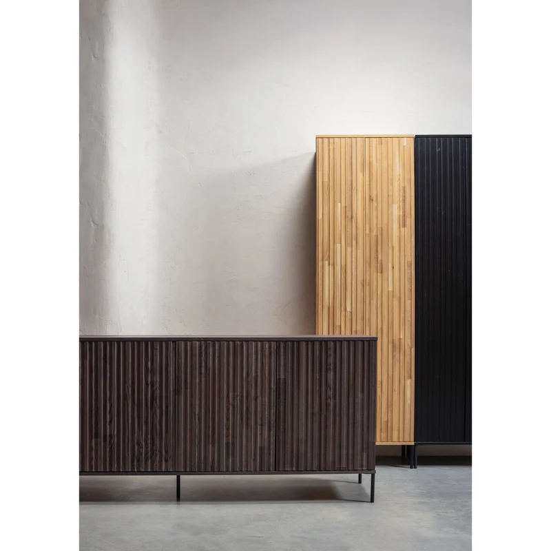New Gravure dressoir 200 cm essen fineer espresso