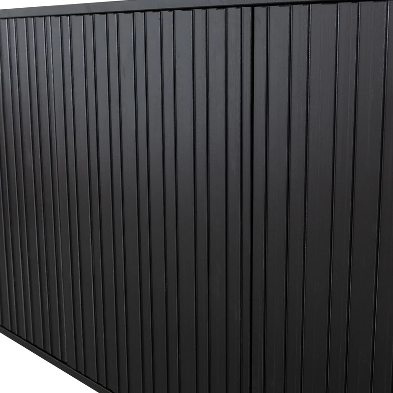New Gravure dressoir 200 cm grenen zwart