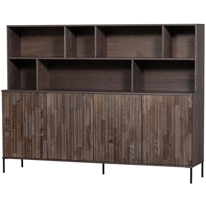New Gravure wandkast essen fineer espresso