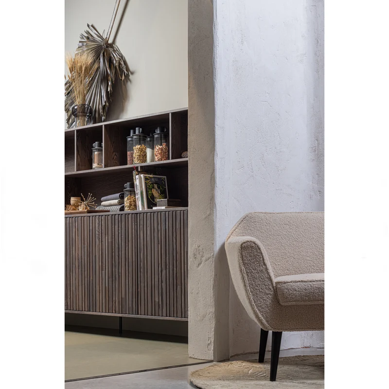 New Gravure wandkast essen fineer espresso