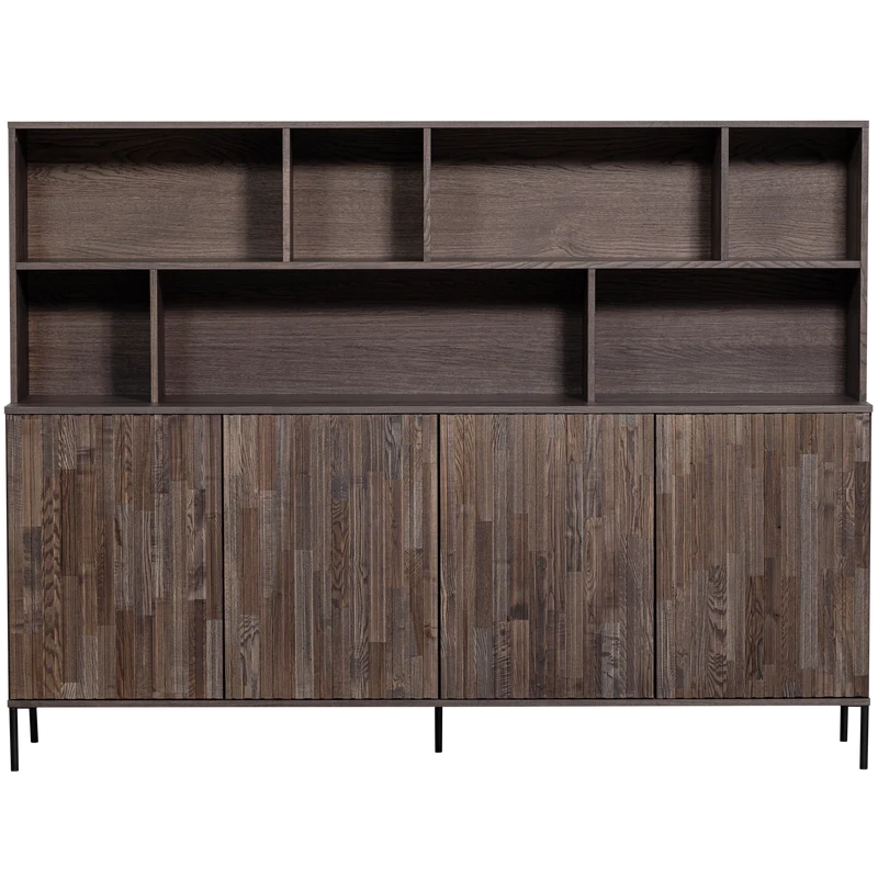 New Gravure wandkast essen fineer espresso