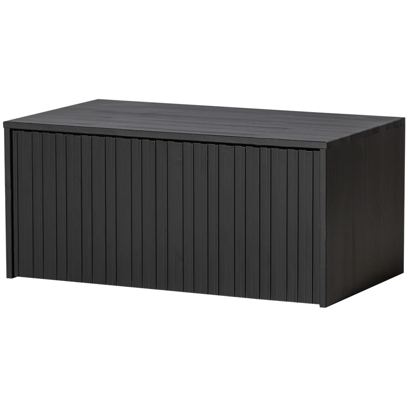 New Gravure kistbank grenen zwart