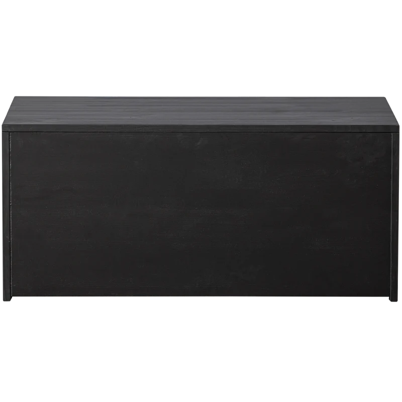 New Gravure kistbank grenen zwart