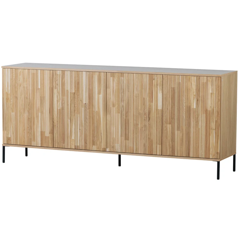 New Gravure dressoir 200 cm eiken blanke lak