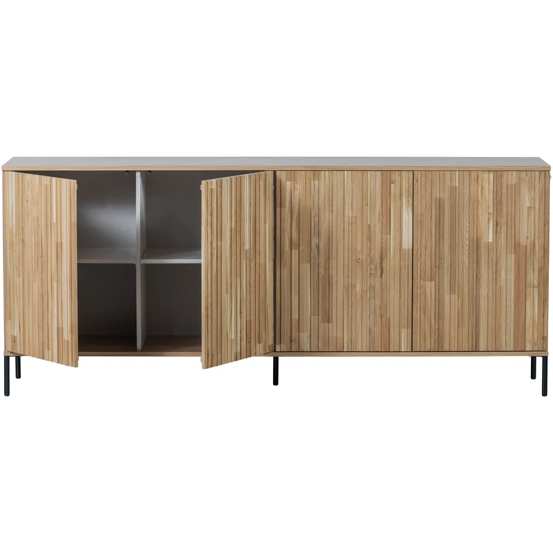 New Gravure dressoir 200 cm eiken blanke lak