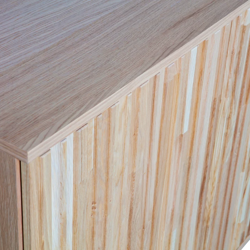New Gravure dressoir 200 cm eiken blanke lak