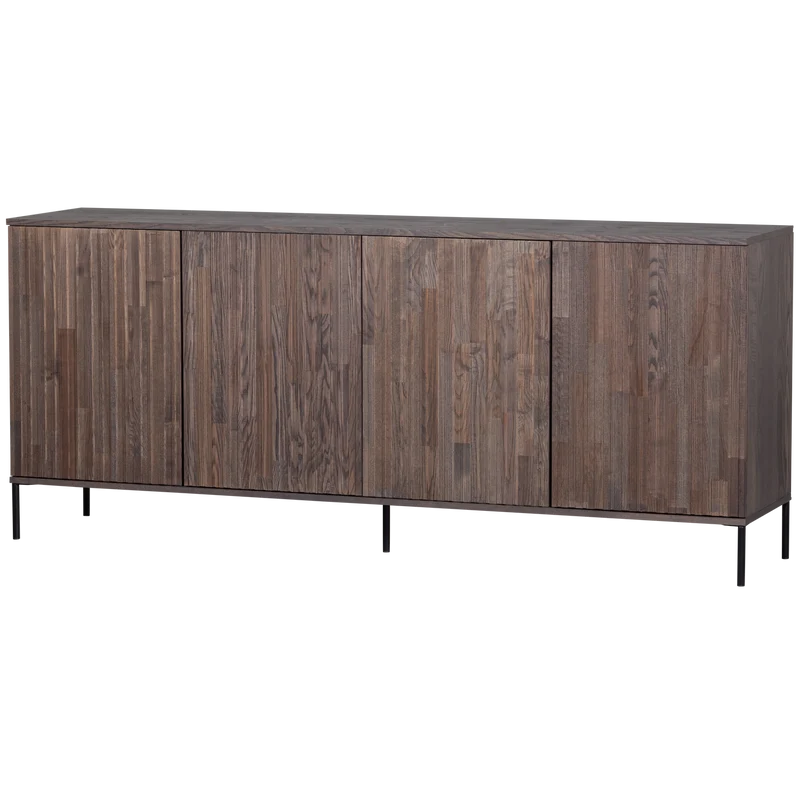 New Gravure dressoir 200 cm essen fineer espresso