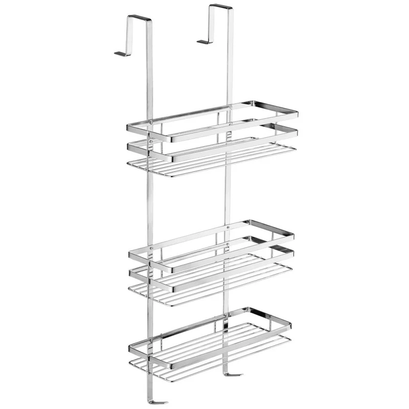 Étagère douche en acier inoxydable salle de bains 30 x 21 x 80 cm accessoires KD 3208037