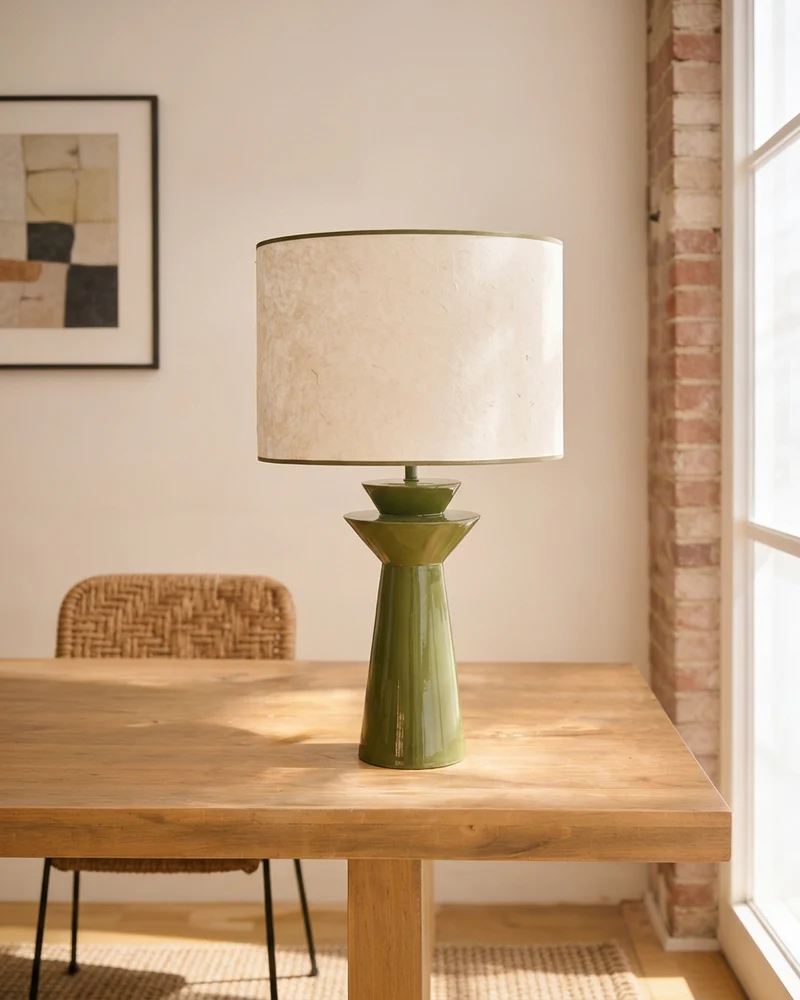 Lampe à poser Léo Rosha laqué