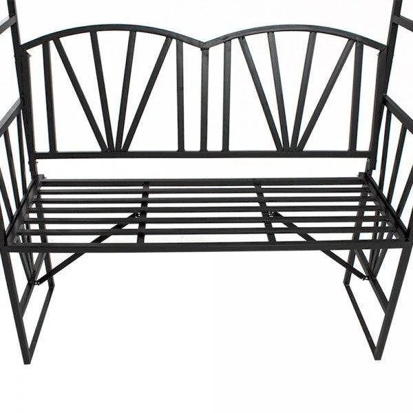 Arche arceau rosier treillis de jardin support pour plantes grimpantes avec banc 2008081