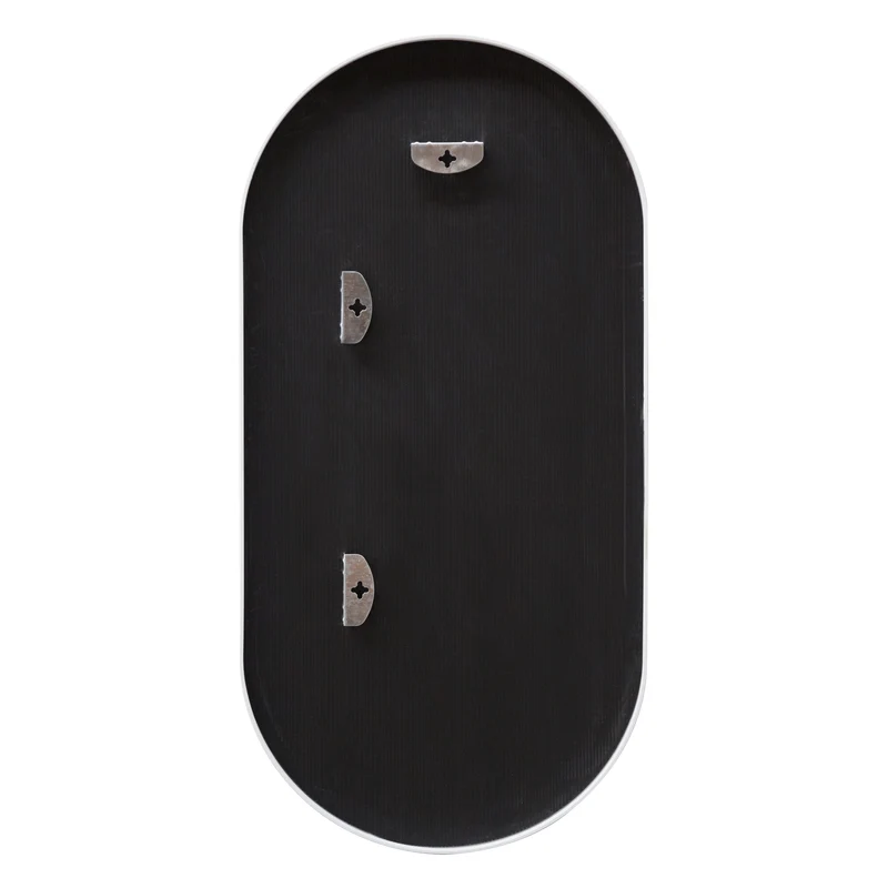 Miroir mural avec kit de montage elliptique 40 x 80 cm blanc 03_0007897