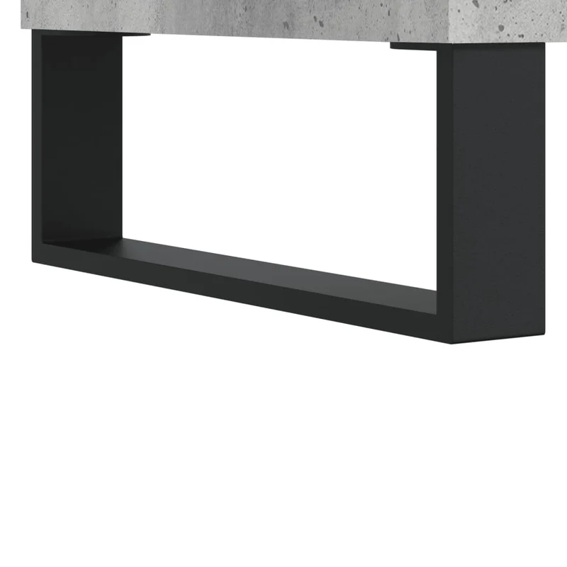 Buffet bahut commode armoire meuble de rangement organisateur cuisine salle de séjour salon haut 69,5 x 34 x 180 cm bois d'ingénierie gris 02_0034569