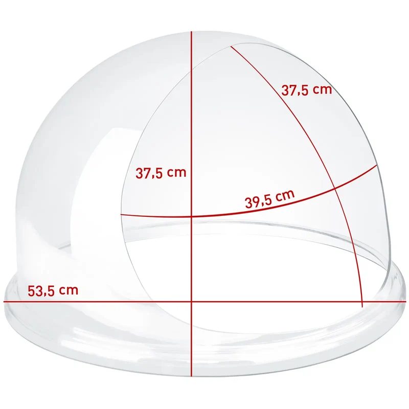 Coupole de protection 52 cm machine barbe à papa verre acrylique transparent 14_0008761