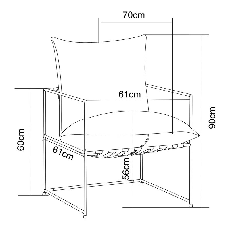 Fauteuil relaxation 90 x 61 x 70 cm marron 03_0009480