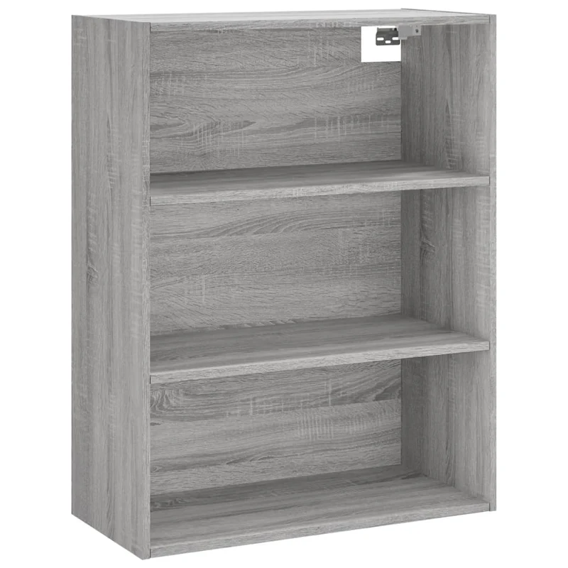 Buffet bahut commode armoire meuble de rangement organisateur cuisine salle de séjour salon haut sonoma 69,5 x 34 x 180 cm bois d'ingénierie gris 02_0035581