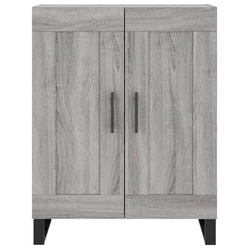 Buffet bahut commode armoire meuble de rangement organisateur cuisine salle de séjour salon sonoma 69,5 x 34 x 90 cm bois d'ingénierie gris 02_0036486