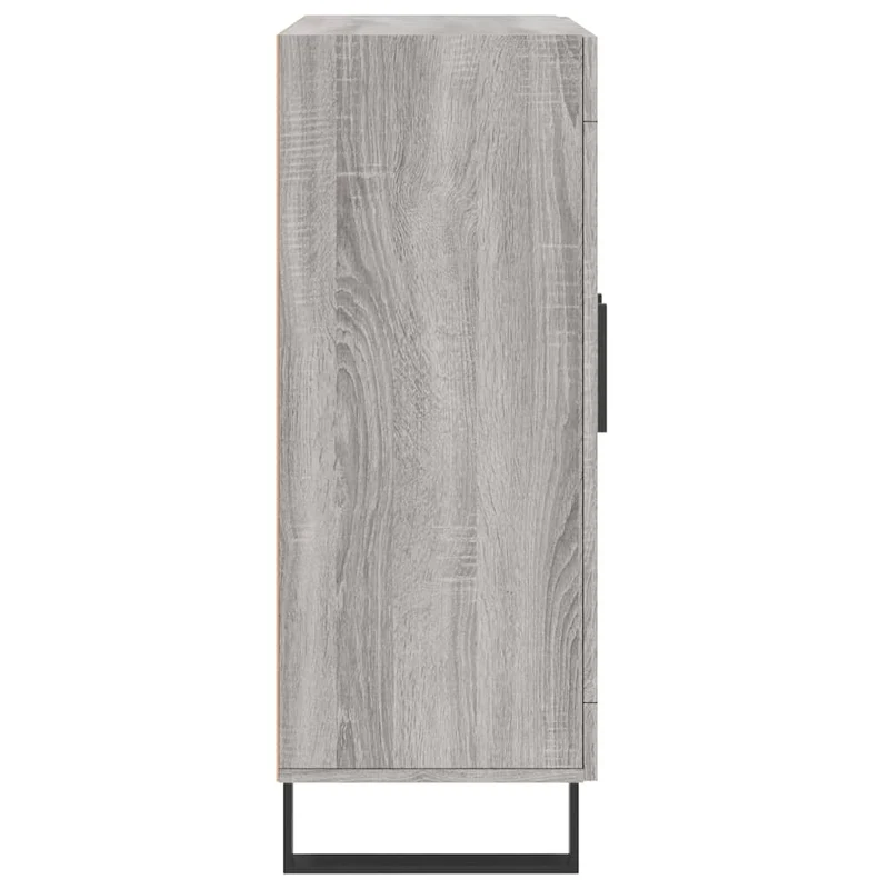 Buffet bahut commode armoire meuble de rangement organisateur cuisine salle de séjour salon sonoma 69,5 x 34 x 90 cm bois d'ingénierie gris 02_0036486