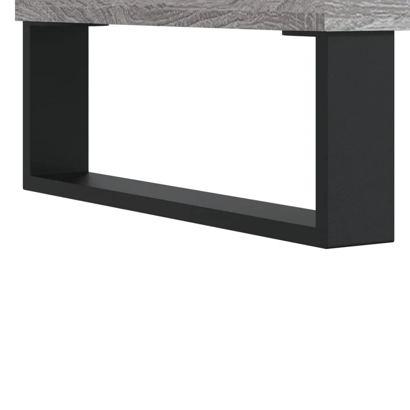 Buffet bahut commode armoire meuble de rangement organisateur cuisine salle de séjour salon sonoma 69,5 x 34 x 90 cm bois d'ingénierie gris 02_0036486
