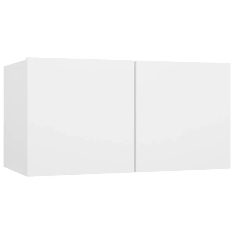 Meubles TV multimédia étagère télévision buffet téléviseur salle à manger salon chambre suspendus 3 pièces 60 x 30 x 30 cm blanc 02_0029190
