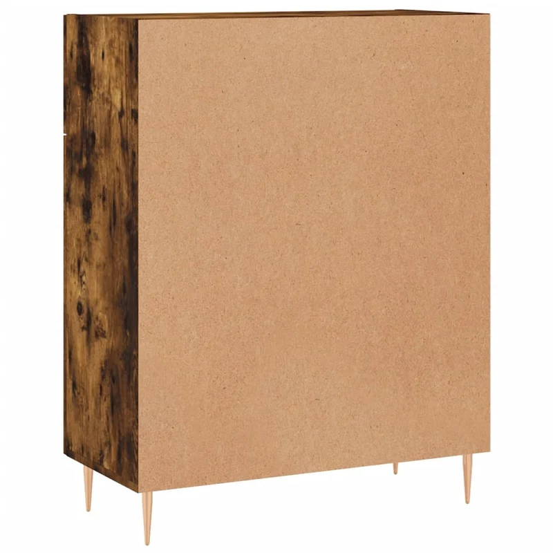 Buffet bahut commode armoire meuble de rangement organisateur cuisine salle de séjour salon 69,5 x 34 x 90 cm bois d'ingénierie marron 02_0031033