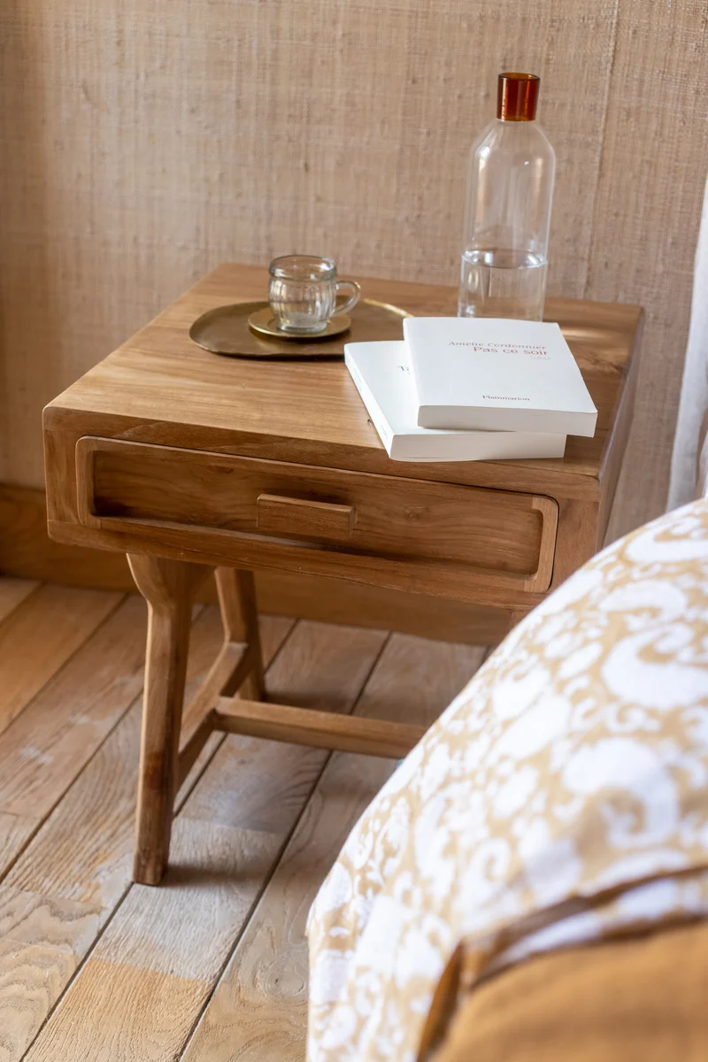 Table de chevet Elior naturel