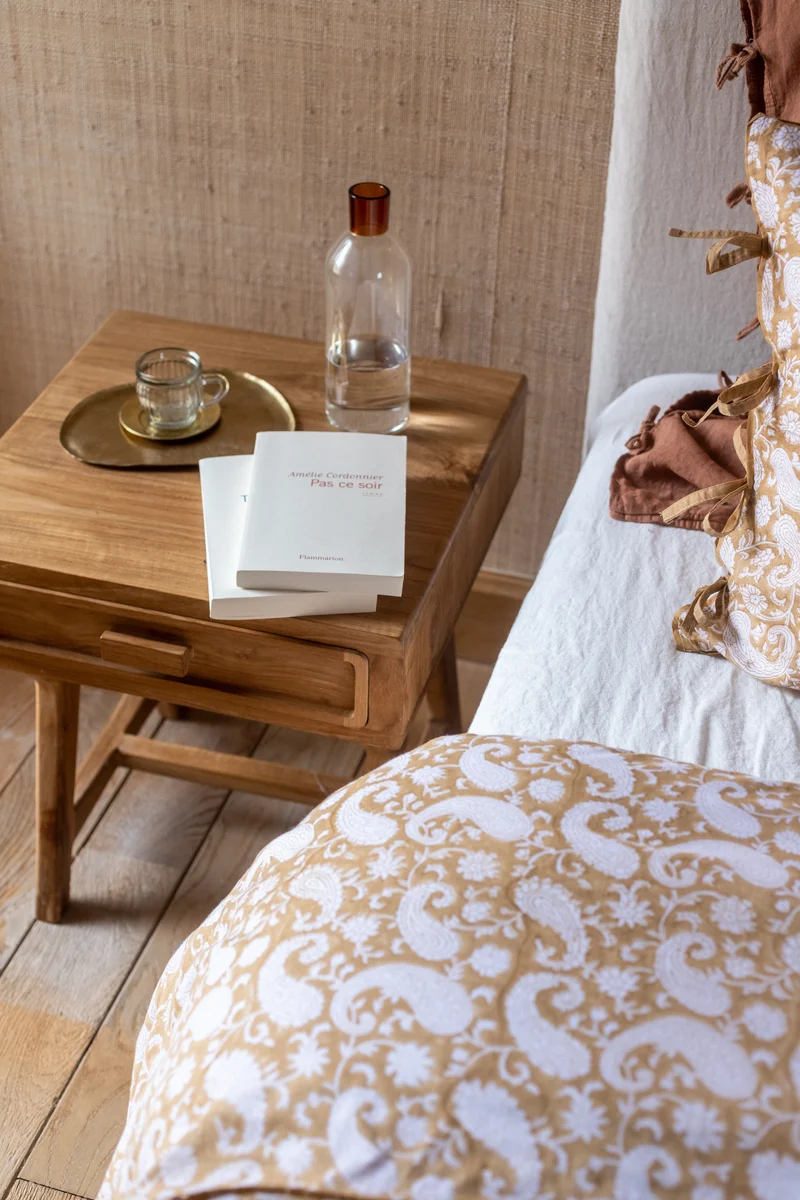 Table de chevet Elior naturel
